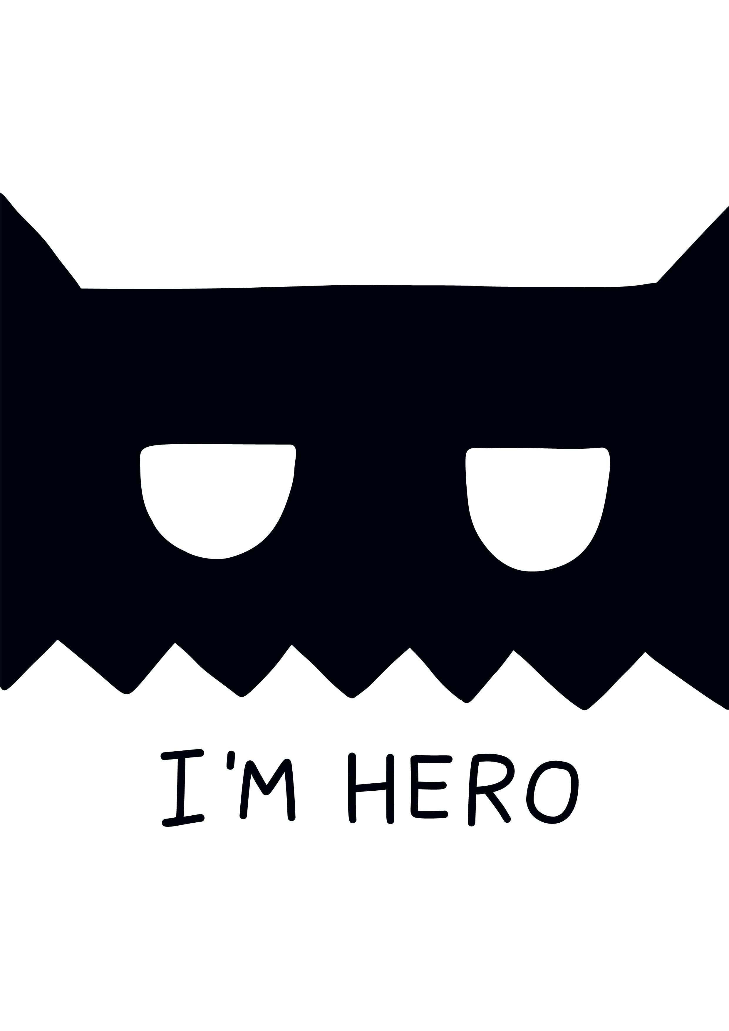 I'm Hero - Modern Wall Art - Olli+Lime